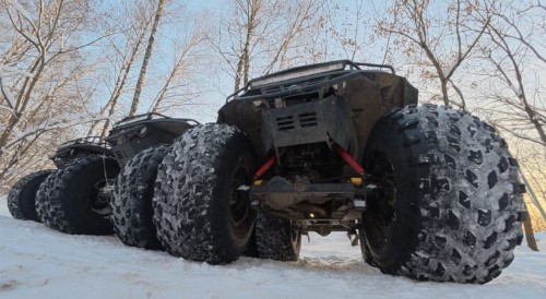 Болотоход на маршруте